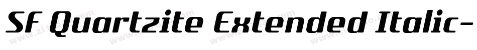 SF Quartzite Extended Italic字体转换